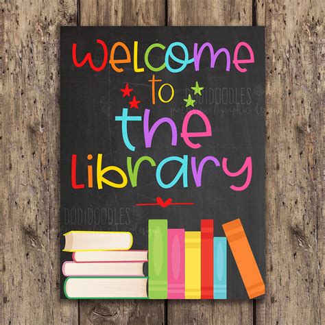 Printable Library Signs
